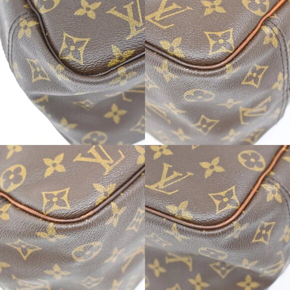 LOUIS VUITTON LV Logo Deauville Hand Bag Monogram Leather Brown M47270 30FC110 - Picture 7 of 15